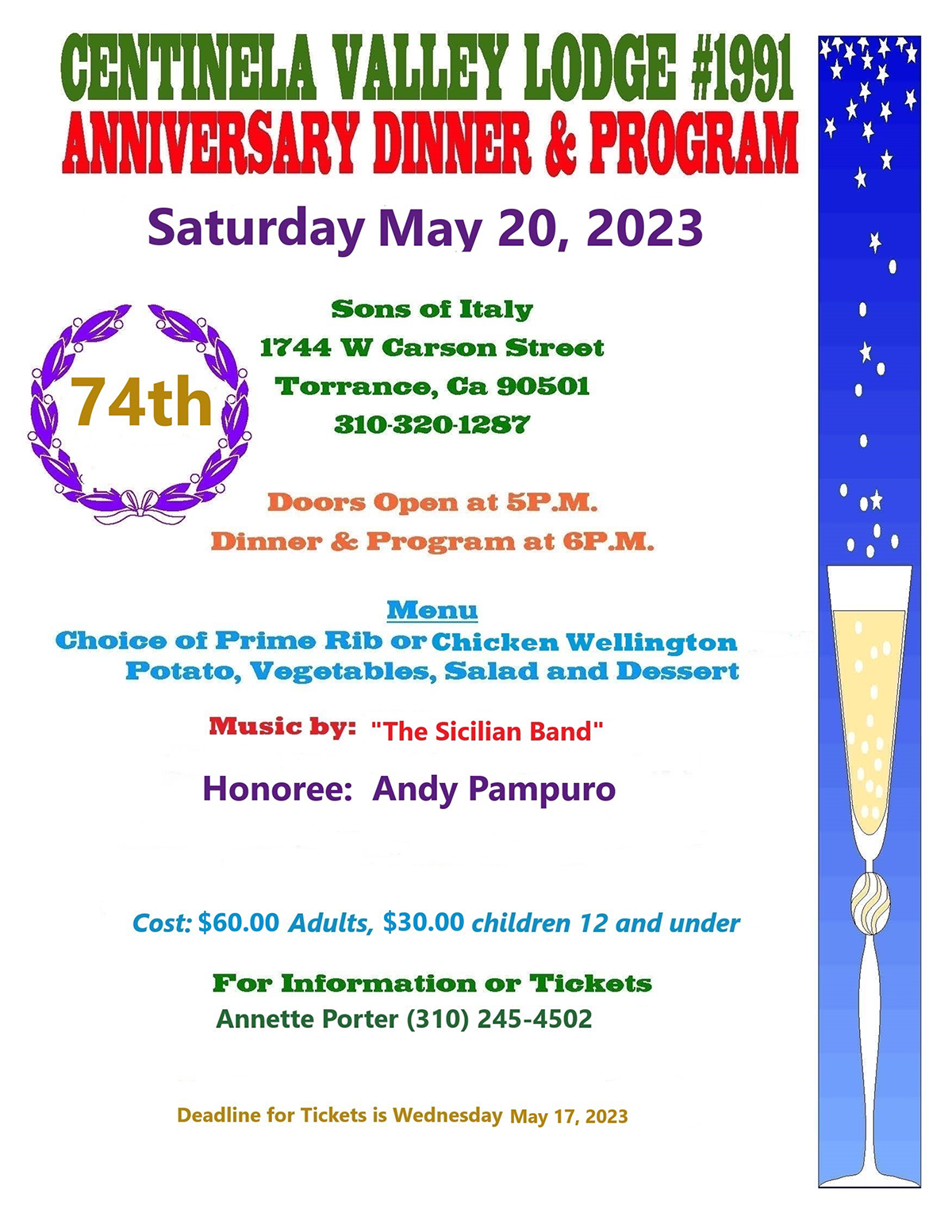 Anniversary Flyer